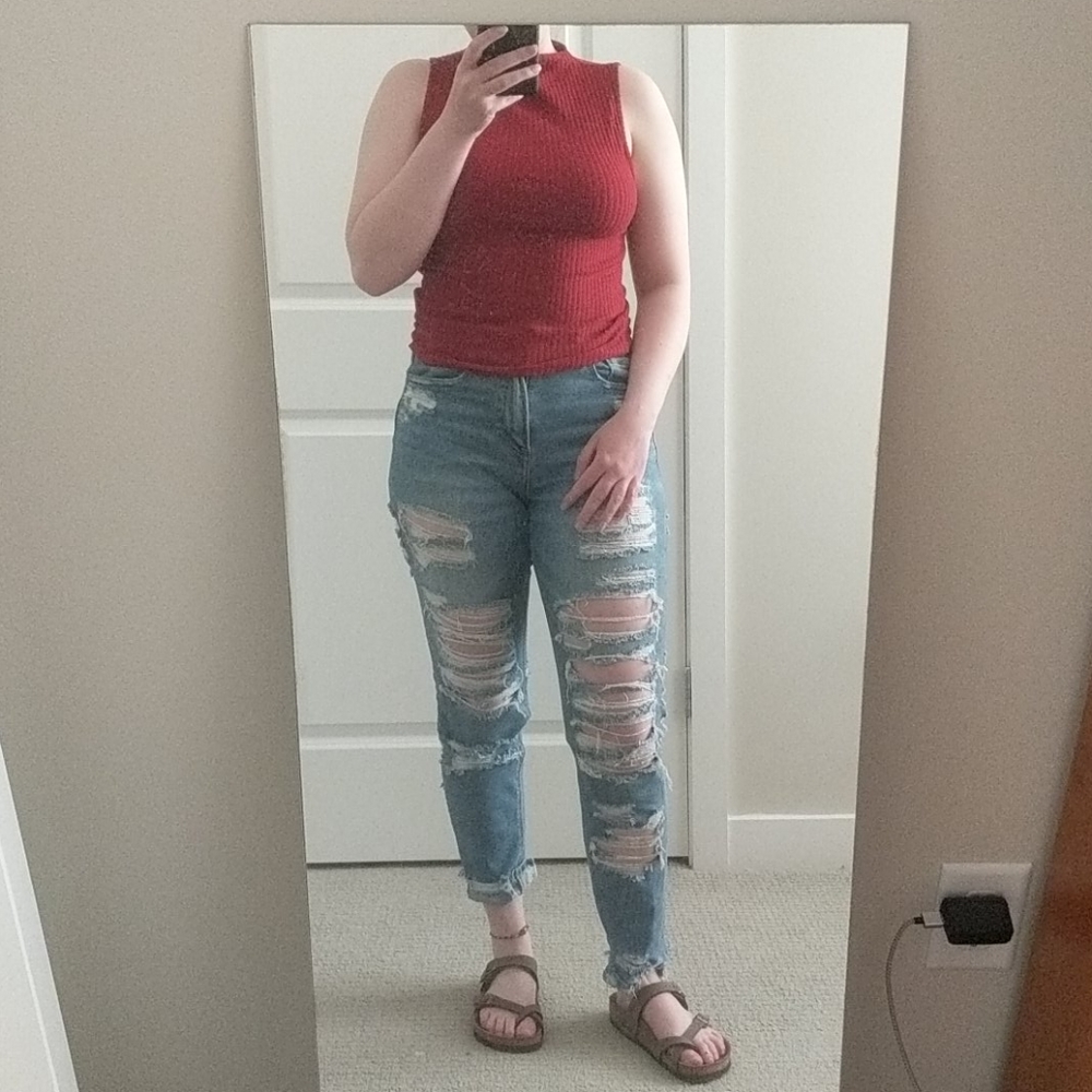 Turtle neck tank top